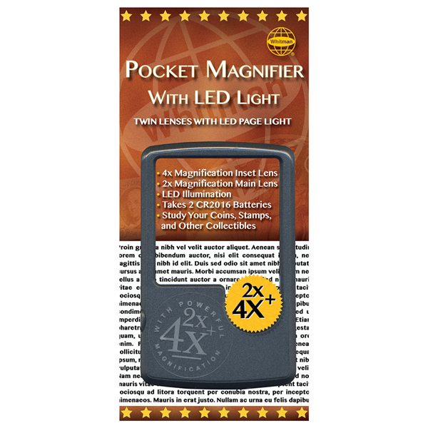 Pocket Magnifier with LED Light