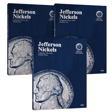 Official Whitman® Coin Folder 3-Volume Set – Jefferson Nickels