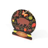 Yellowstone Animal Wallpaper Snow Globe Shaped Ornament (2)