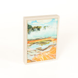 Yellowstone Hot Pool Road Trip Framed Mini Canvas Side