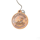 Ornament Pottery Moose Medallion Close Up
