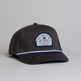 Structured Rope Patch Hat Grey Side