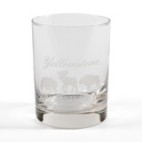 Yellowstone Wildlife Rocks Glass Front