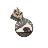 Bear With Mountain Metal Ornament (2)