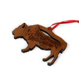 Yellowstone Buffalo Scene Wood Ornament (2)