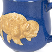3D Bison Mug Navy (3)