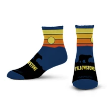 Yellowstone Bear Sunset Socks
