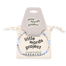 Little Words Project Breathe Bracelet Blue