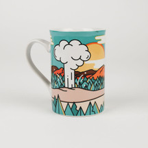 MUG BOXED IN THE WOODS BISON OLD FAITHFUL