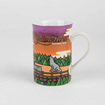 MUG BOXED IN THE WOODS WOLF MAMMOTH