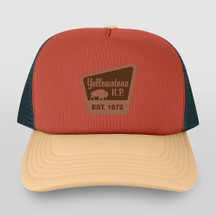 Hat Yellowstone Buffalo Park Sign Sienna Wheat Navy