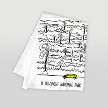 TEA TOWEL YELLOWSTONE JAMMER & GEYSER