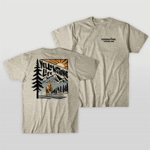 Youth Tee Yellowstone Blank Space Mountain Oatmeal