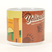 Yellowstone Grizzly Arched Boxed Mug Close Up