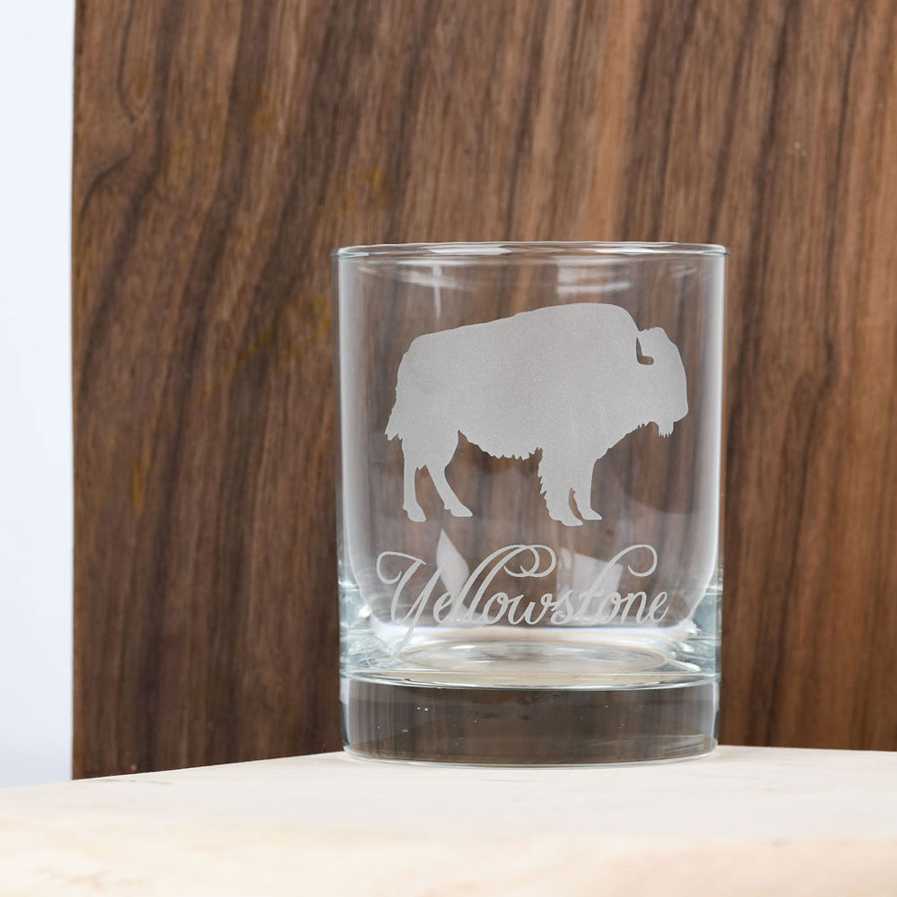 WINE GLASS BUFFALO SINGLE SILHOUETTE