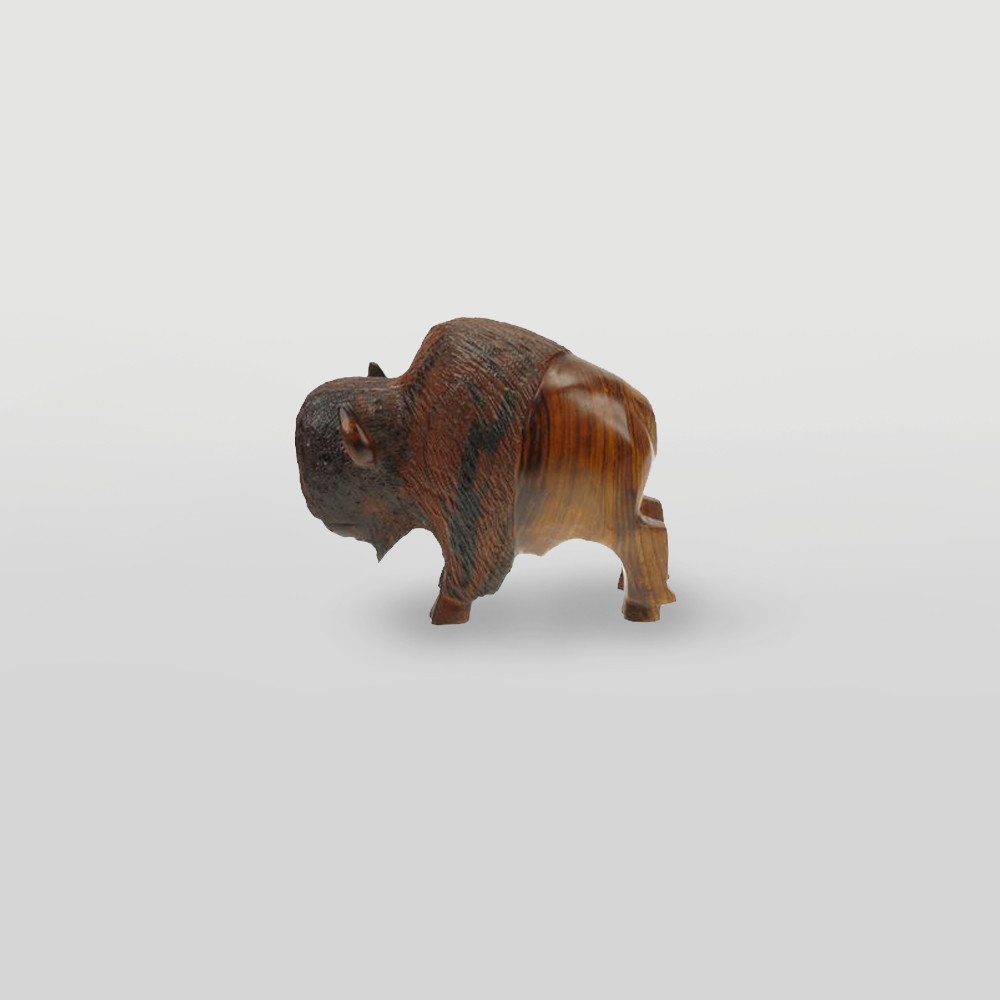 Figurine Ironwood Buffalo Micro - Yellowstone General Stores