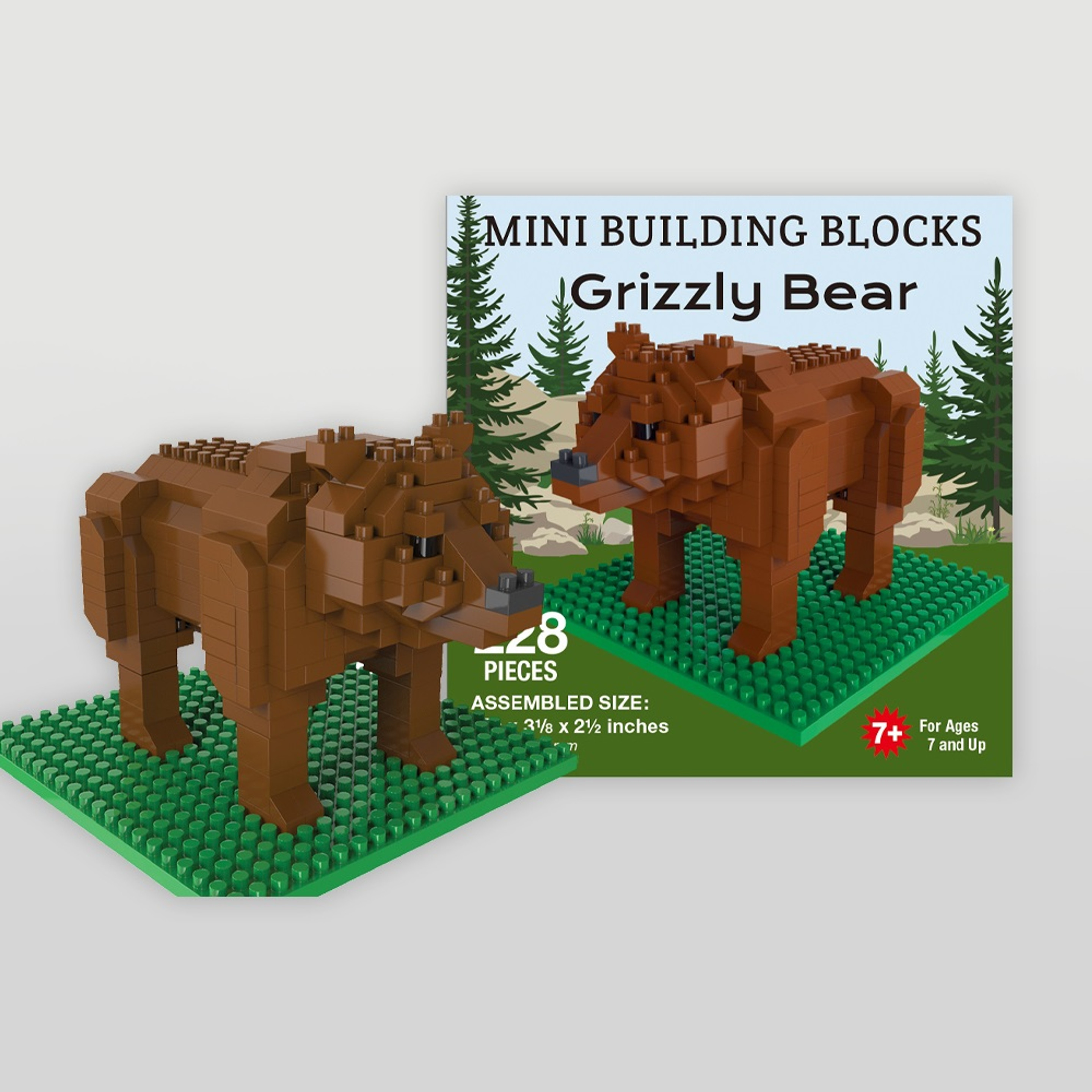 d*3様 world of miniature bears GUILOY　オート Grizzly Kodiak Bear Companion Premium Dnd Miniautre Mini
