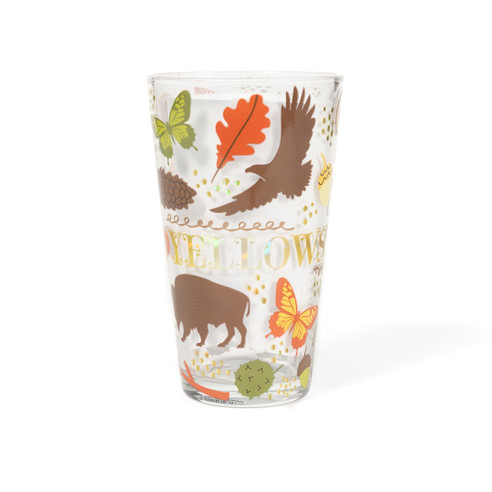 Yellowstone Animal Wallpaper Pint Glass (1)
