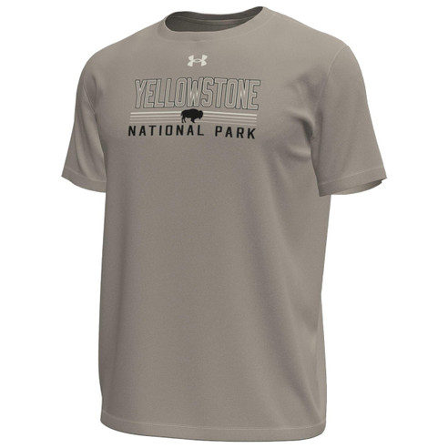 Under Armour Yellowstone Bison Tech™ Stretch Tee Timberwolf Taupe