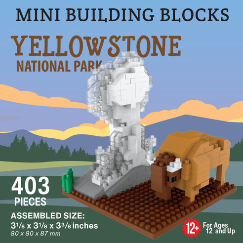 Bison & Old Faithful Mini Building Blocks (1)