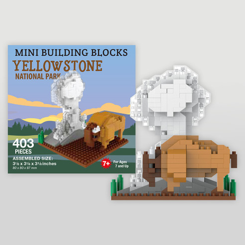 BUILDING BLOCKS BISON & OLD FAITHFUL