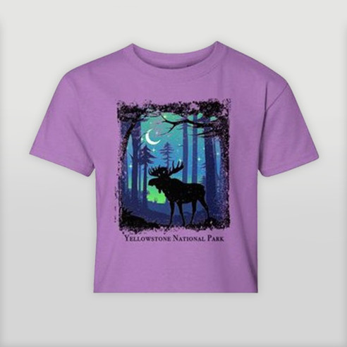 TEE YOUTH YELLOWSTONE STAR STRUCK MOOSE LAVENDER