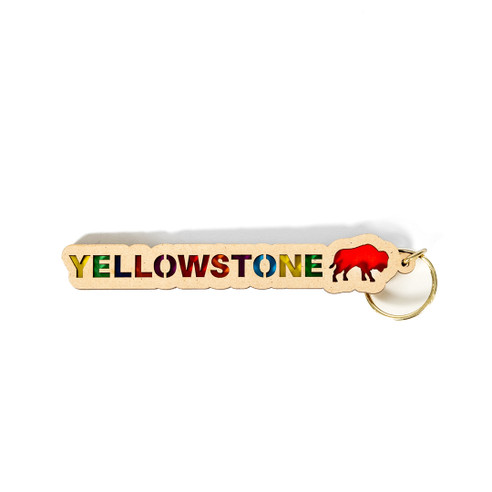 Yellowstone Layered Buffalo Keychain Yellowstone Layered Buffalo Keychain