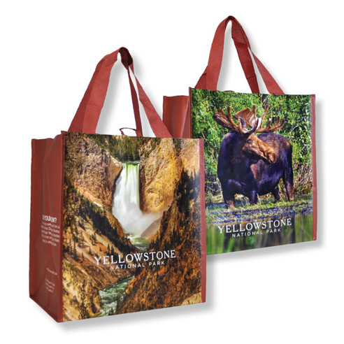 Yellowstone Moose & Lower Falls Reusable Bag (1)