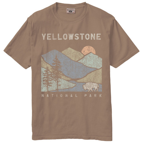 Large Mountain Buffalo Tee Hazelnut