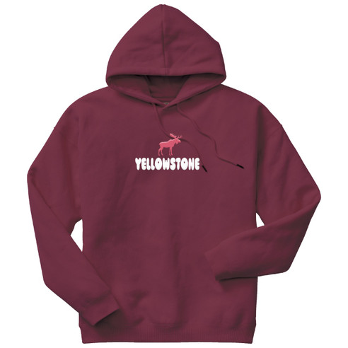 Women's Stay Puffed Moose Hoodie Sparkling Grape Front