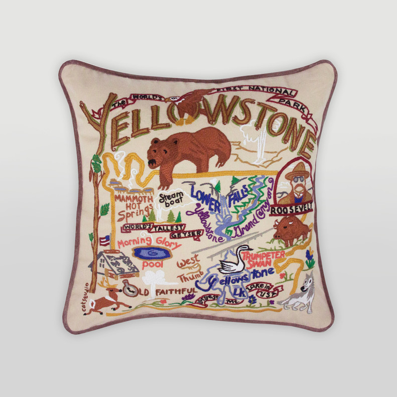 PILLOW EMBROIDERED  YELLOWSTONE