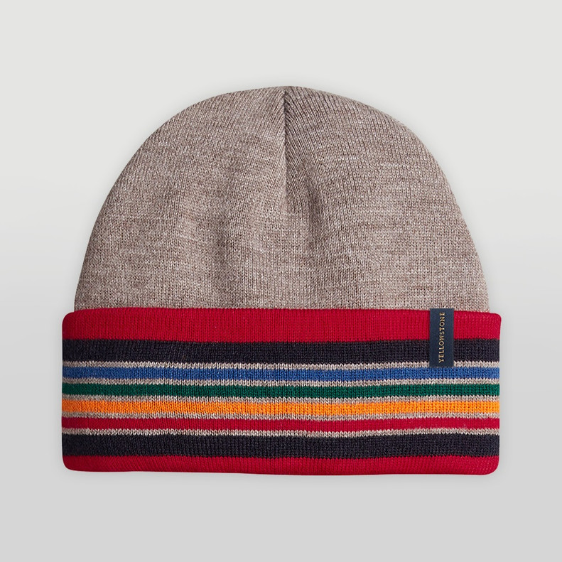 HAT KNIT PENDLETON BEANIE YELLOWSTONE STRIPE