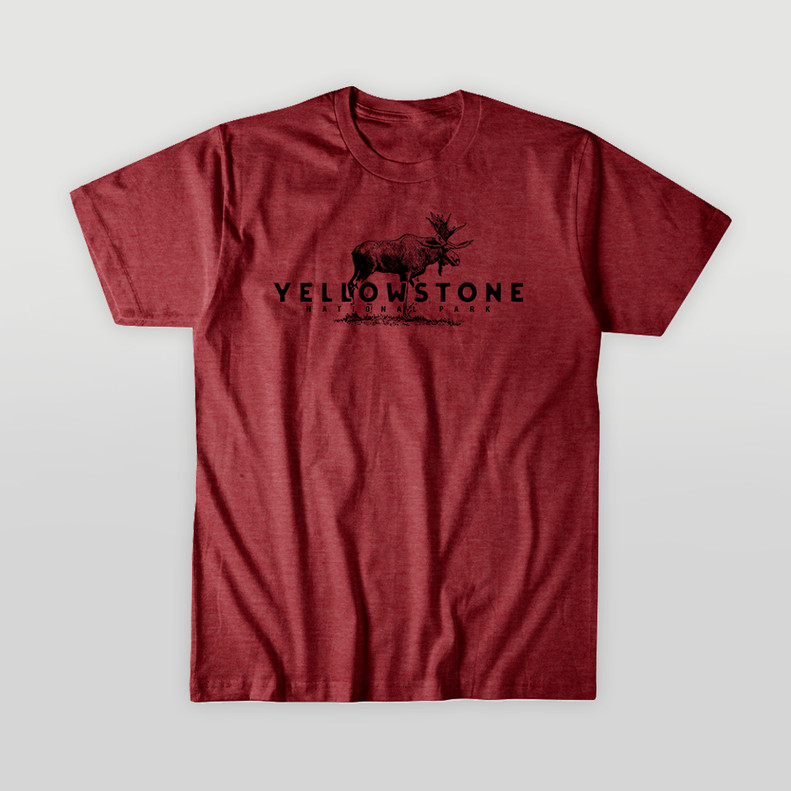 TEE MIX MATCH YELLOWSTONE TUCKER MOOSE CARDINAL