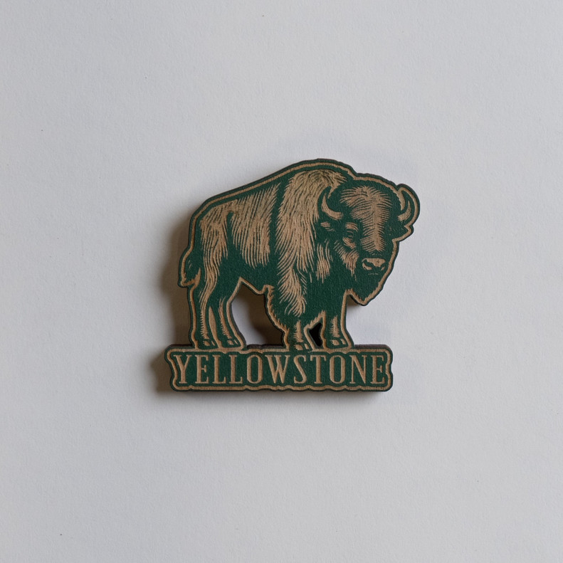 Yellowstone Painted Wooden Magnet