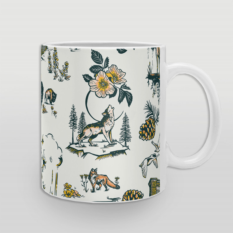 Yellowstone Collage Mug