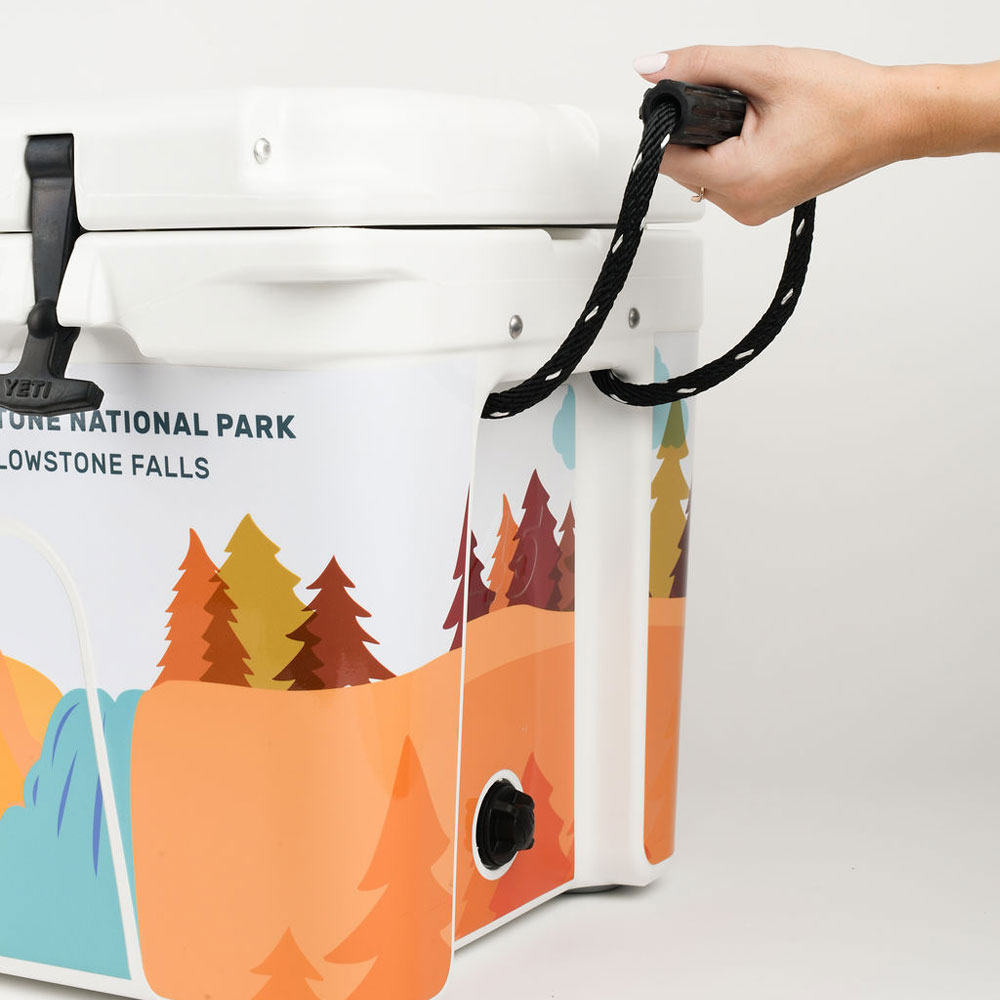 Yeti Tundra 45 Cooler Yellowstone Falls With Bear