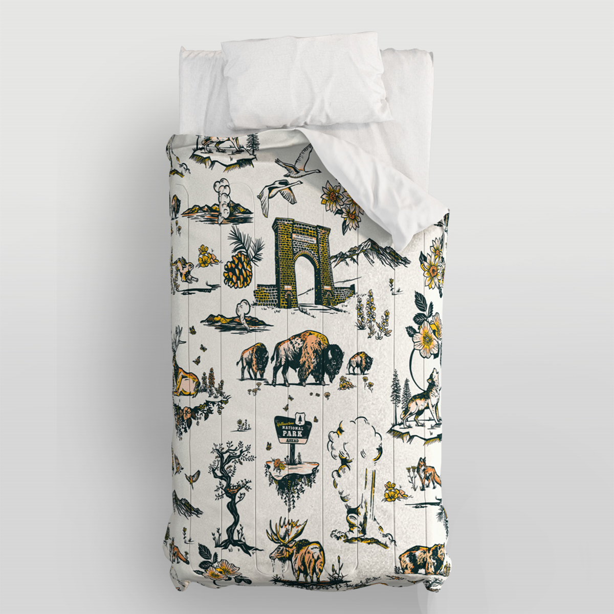 Yellowstone Collage Comforter