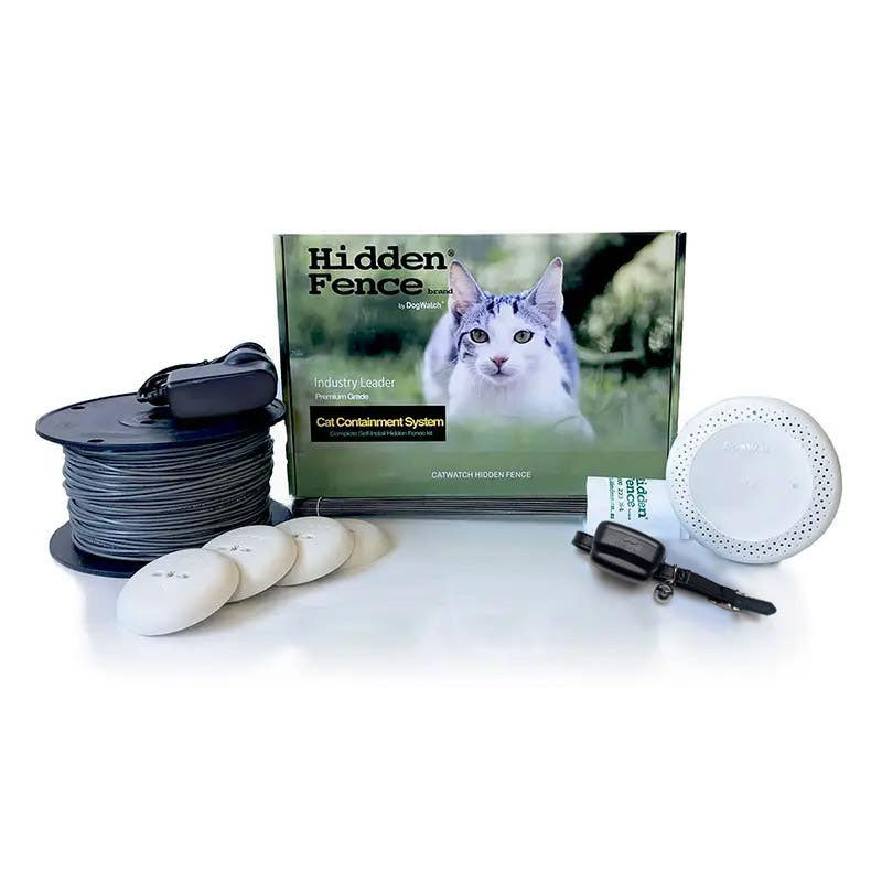 Electric Fence Perimeter Shock Collar For Cats CatWatch Hidden Cat