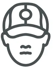 Simple Persons Head with Cap