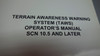 Universal Avionics Systems Corp. Terrain Awareness Warning System (TAWS) Operator's Manual PN 34-40-01.03