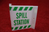 Spill Station V-Shaped Sign