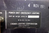 Crown Lighting Corp. Emergency Lighting Power Unit 18-30V 