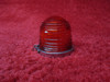   Red Strobe Light Beacon Lens W/ Mounting Clamp