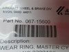 Aircraft Wheel & Brake Master Cylinder Wear Ring PN 067-15600