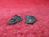 Cessna 162 Cabin Door Backplate Hinge PN 0911910-19, 0911910-18