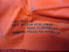 EAM Worldwide XF-35 Life Preserver PN P01224-103, P01202-201C