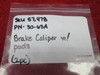 Cleveland Wheels & Brakes Brake Caliper With Pads & Torque Plate PN 30-63A