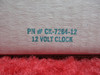 Instrument Services CK-7264 Quartz Clock 12V PN 10-22812, CK-7264-12