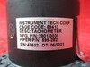 Instrument Tech Corp Piper PA-44-180 Tachometer PN 2801-0035, 599-282, 599 282
