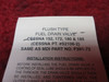 Saf-Air Products Inc, Cessna Flush Fuel Drain Valve PN S2106-2